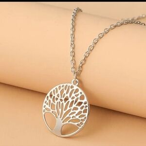 Tree of Life Cut Out Circle Pendant